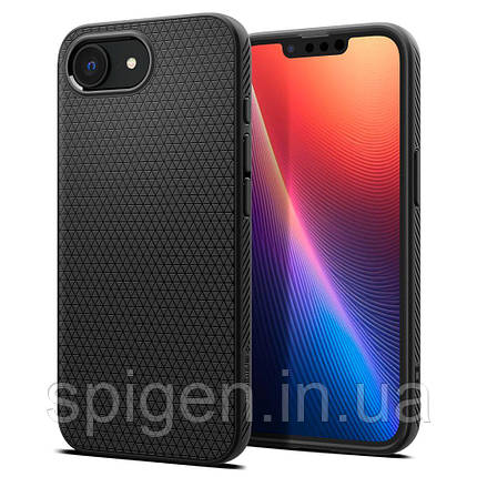 Чохол Spigen для iPhone 16e - Liquid Air, Matte Black (ACS09161), фото 1