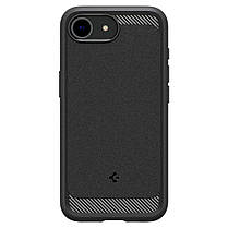 Чохол Spigen для iPhone 16e - Rugged Armor MagFit, Matte Black (ACS09152), фото 4
