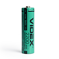 Акумулятор Videx літій-іонний 18650 (без захисту) 2200mAh
