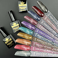 Палітра для демонстрації гель-лаків Disco cat Eye Дизайнер з ефектом "Котяче око"
