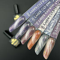 Палітра для демонстрації гель-лаків Laser Cat Eye Дизайнер з ефектом "Котяче око, північне сяйво"