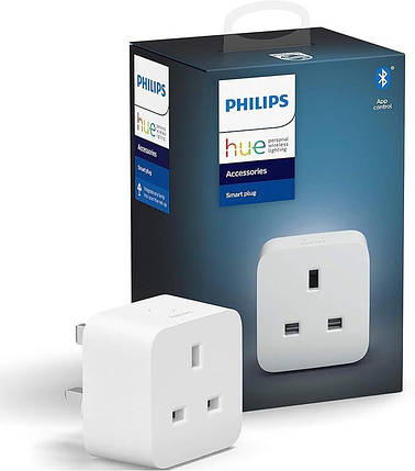 Philips Hue Smart Plug для автоматизації розумного дому. Працює з Alexa, Google Assistant і Apple Homekit білий, фото 1