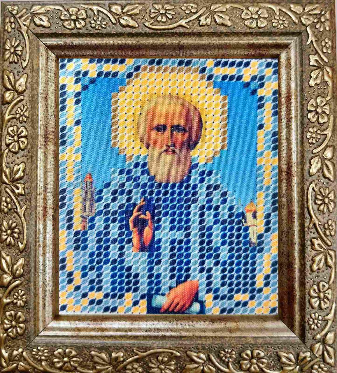 Набір для вишивання бісером ArtWork ікона Св. мч. Сергій Радонезький НВТ 7033 6х7см з рамкою в комплекті