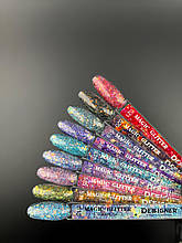 Палітра для демонстрації гель-лаків Magic glitter Дизайнер (з пластівцями хамелеон різного розміру)