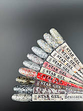 Палітра для демонстрації гель-лаків Star gel Дизайнер (з пластівцями Юкі)