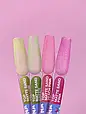 Матове топове покриття LunaMoon Top Matte Sand Peach Pink без липкого шару для гель-лаку, 13 мл, фото 6