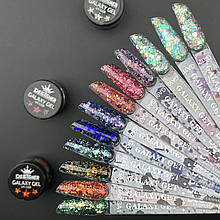 Палітра для демонстрації глітерних гелів для дизайну Galaxy Gel Дизайнер