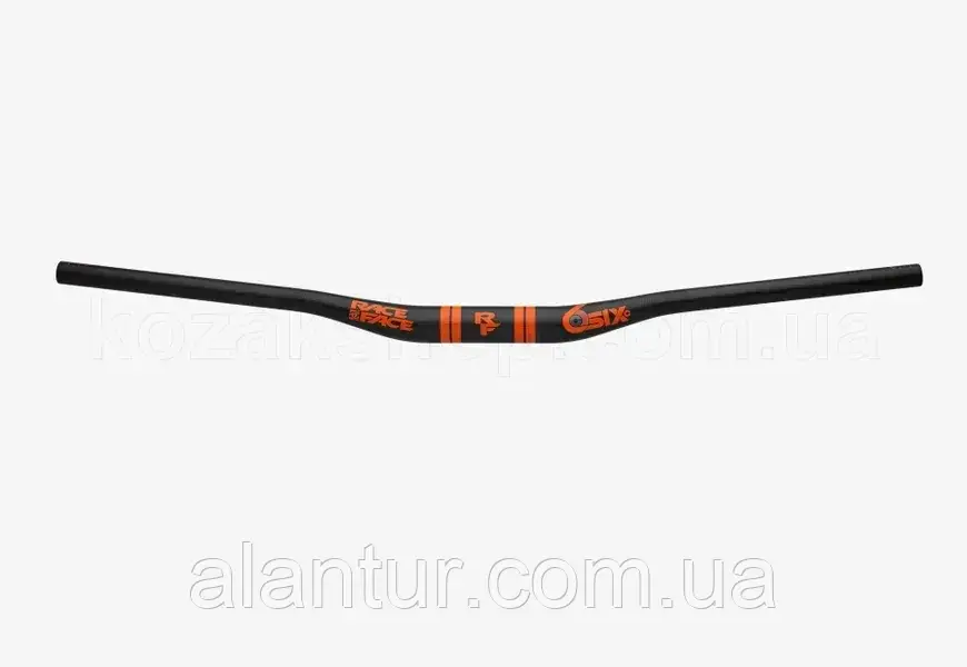 Руль RaceFace SIXC 35 Carbon 820 мм, 20 мм підйом, Fox Orange для Гравіті та Е-Байку