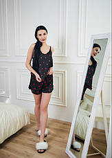 Жіноча піжама шовкова майка та шорти S,M,L,XL, фото 5