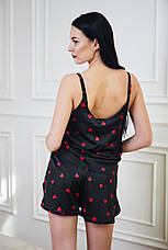 Жіноча піжама шовкова майка та шорти S,M,L,XL, фото 5