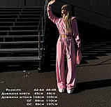 Костюм жіночий велюровий з укороченою кофтою в кольорах 8693, фото 8