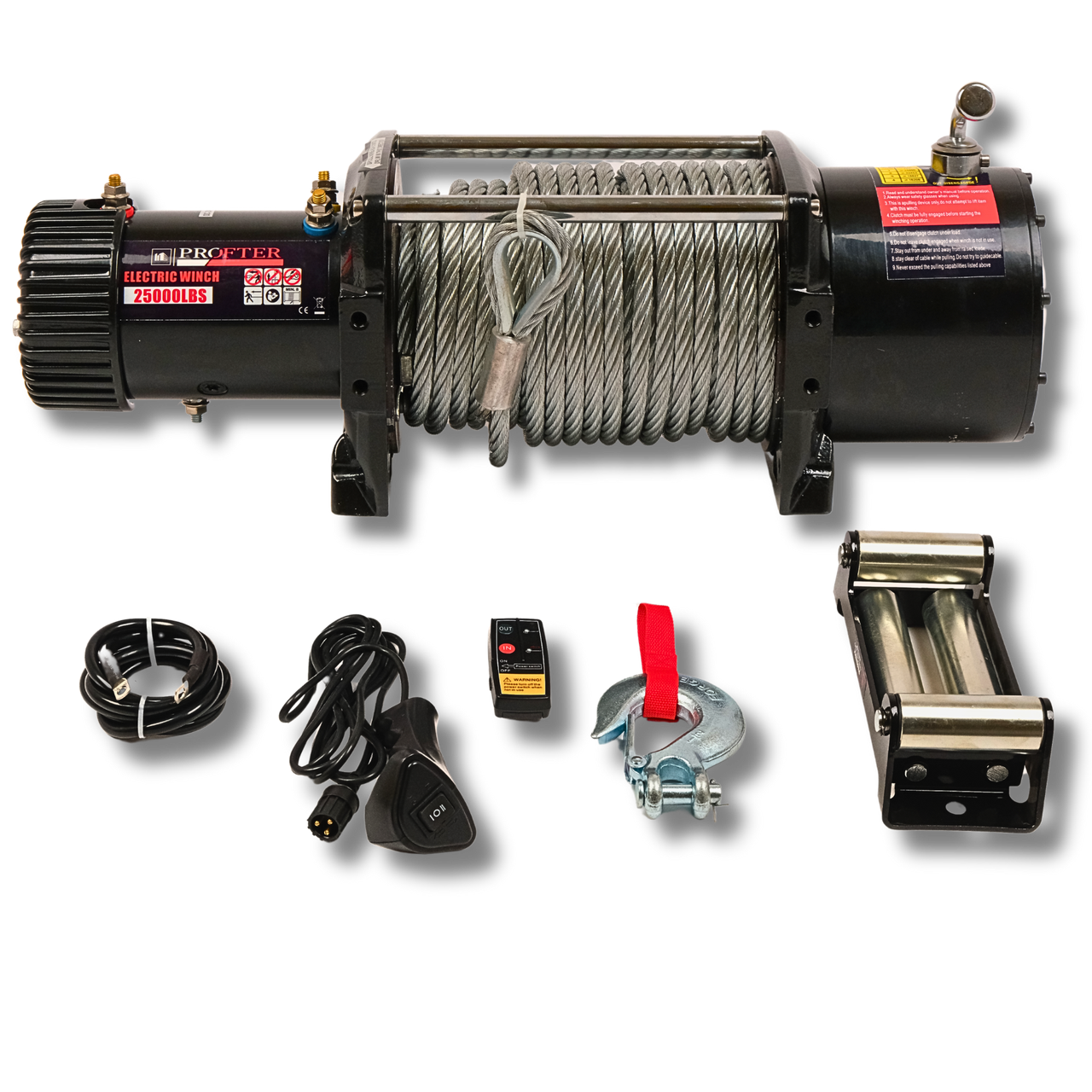 Лебідка електрична автомобільна Profter 25000 LBS (11340 кг. 24V)