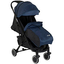 Дитяча прогулянкова коляска (рама алюмінієва, футкавер, телескопічна ручка) JOY Vittoria 83270 Джинс, фото 2