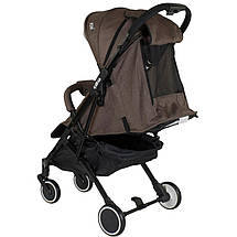 Дитяча прогулянкова коляска (рама алюмінієва, телескопічна ручка) JOY Vittoria 71055 Коричневий льон, фото 5