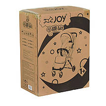 Дитяча прогулянкова коляска (рама алюмінієва, телескопічна ручка) JOY Vittoria 30883 Темно-зелений льон, фото 4