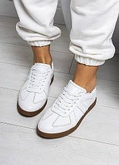 Кросівки Gazelles білі шкіряні