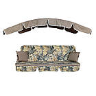 Комплект до гойдколи Ost-Fran DELI 180x106x6 см, тканинна лонета Flor gris/2709