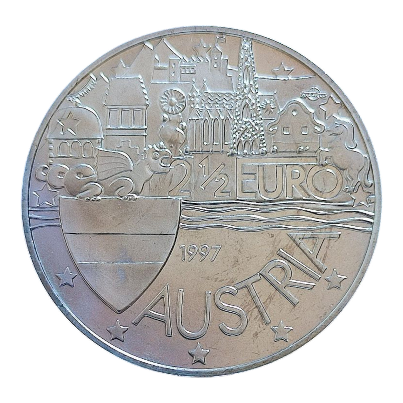 Австрія 2½ євро, 1997 Густав Клімт, фото 1