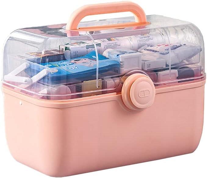 Аптечка органайзер для ліків 40,5х24х27,5 см Аптечка для зберігання ліків Рожевий, фото 1