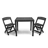 Стіл Progarden POKER 78x65x72 антрацит, фото 4