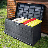 Скриня Progarden ALPHA антрацит 118x59x57 см-340 л, фото 3