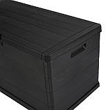 Скриня Progarden ALPHA антрацит 118x59x57 см-340 л, фото 4