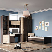 Спальня Дитяча Еверест Бриз Комплект 7 венге + дуб молочний. Доставка кур'єром Міст Експрес на Вашу адресу