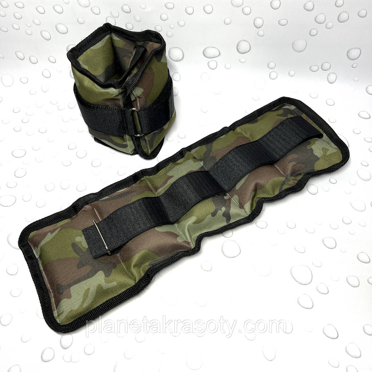 Обтяжувачі для рук і ніг 1,5 кг ( 3 кг пара) мілітарі, фото 1