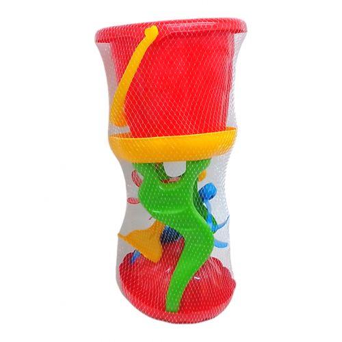 Пісочний набір - млин, відро, аксесуари (червоний), фото 1