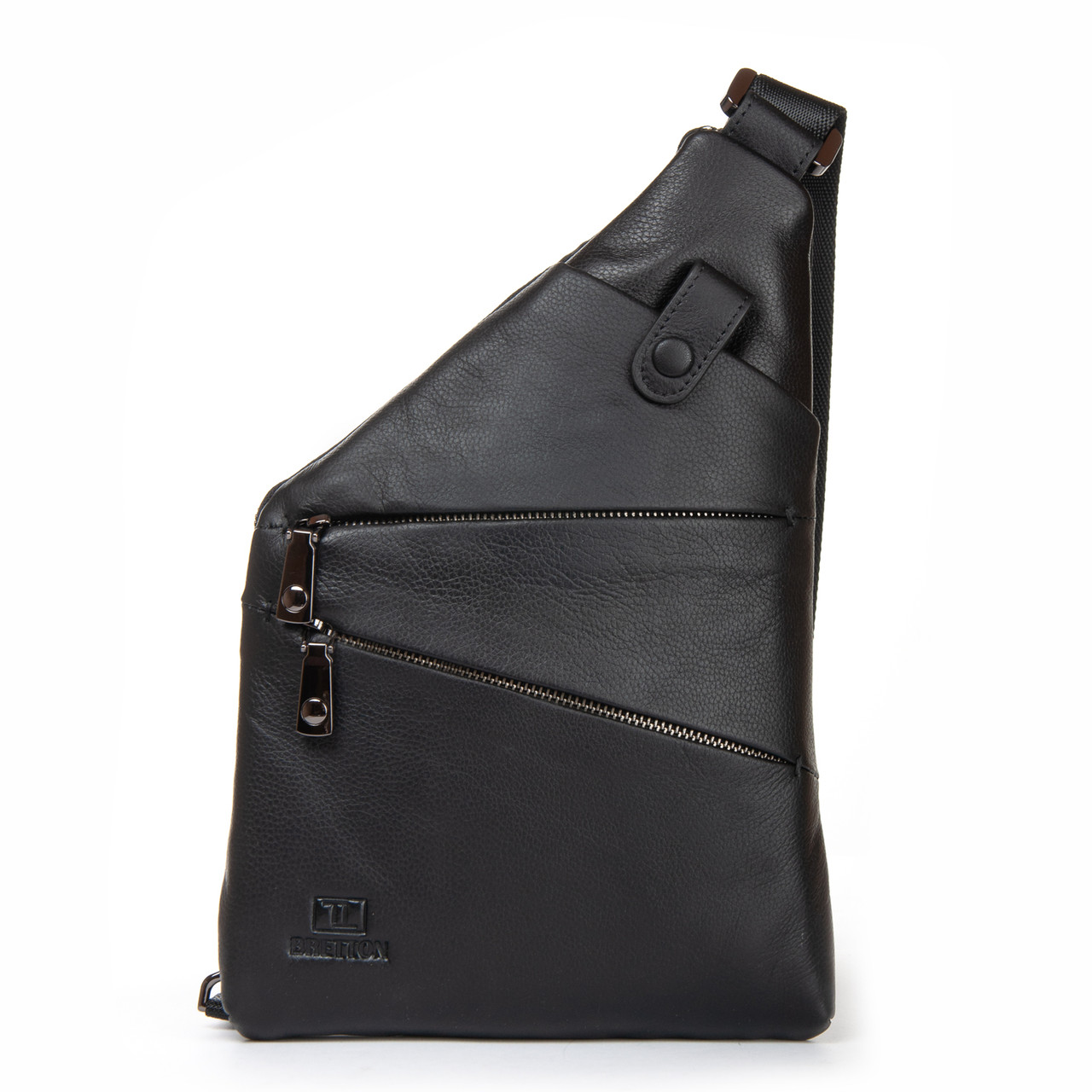 Сумка Мужская На Плечо кожа BRETTON 9186-50 black.Чоловічі сумки-планшети оптом і в роздріб в УкраЇні.