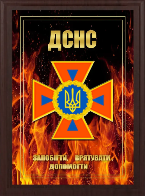 Подяка / грамота / диплом / нагорода на дошці ПОВІТРЯНА ОБОРОНА бригада плакетка замовити