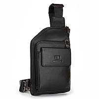 Сумка Мужская На Плечо кожа BRETTON 5601-5 black.Чоловічі сумки-планшети оптом і в роздріб в УкраЇні., фото 3