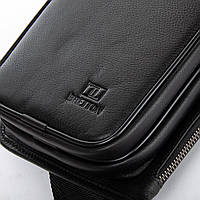 Сумка Мужская На Плечо кожа BRETTON 407-130 black.Чоловічі сумки-планшети оптом і в роздріб в УкраЇні., фото 5