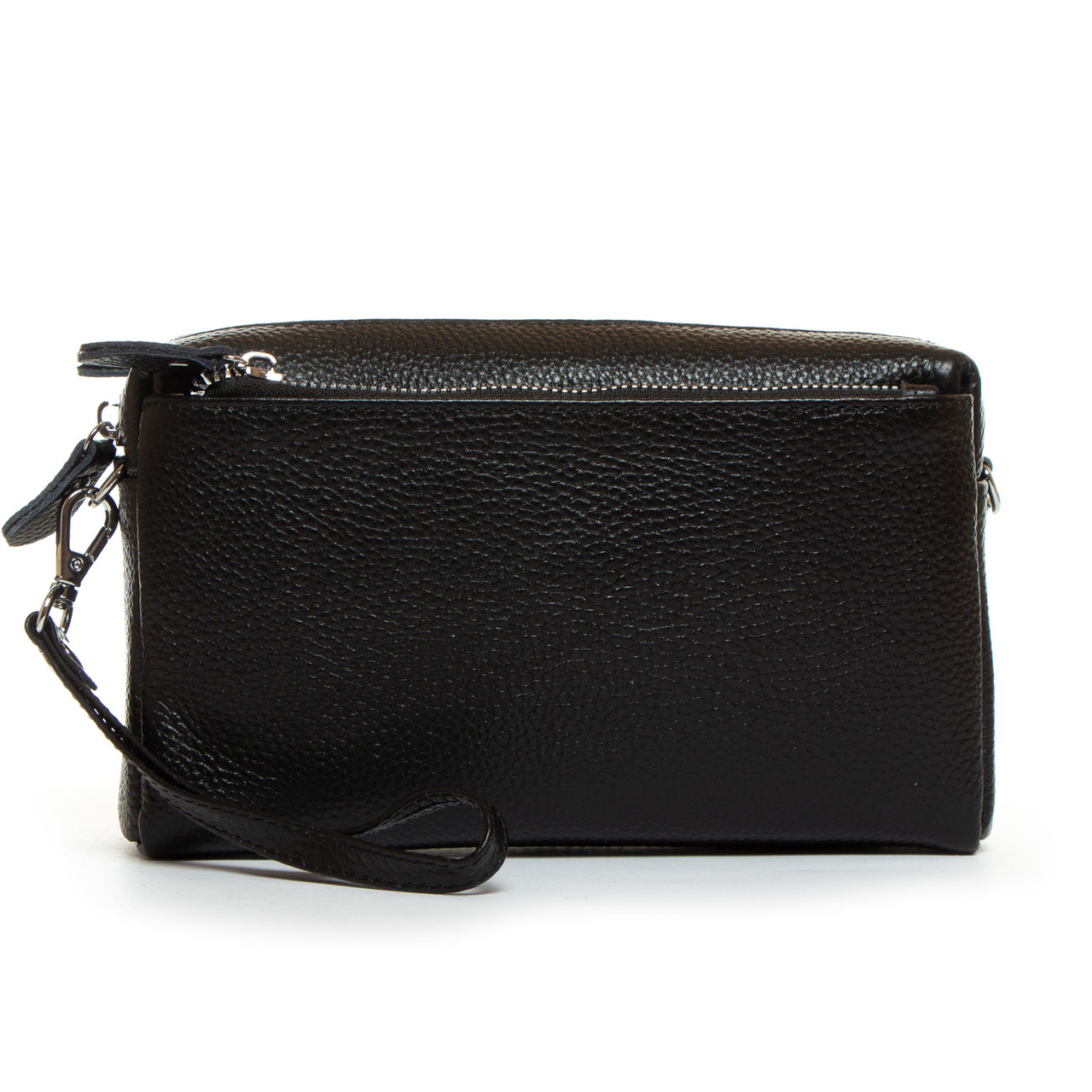 Жіноча шкіряна сумка клатч 60071 black. Купити жіночі сумки гуртом і в роздріб із натуральної шкіри в Україні
