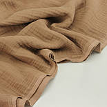 Муслін 4-шаровий, колір молочний шоколад, 240 см № MS-019, фото 2