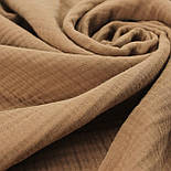 Муслін 4-шаровий, колір молочний шоколад, 240 см № MS-019, фото 4