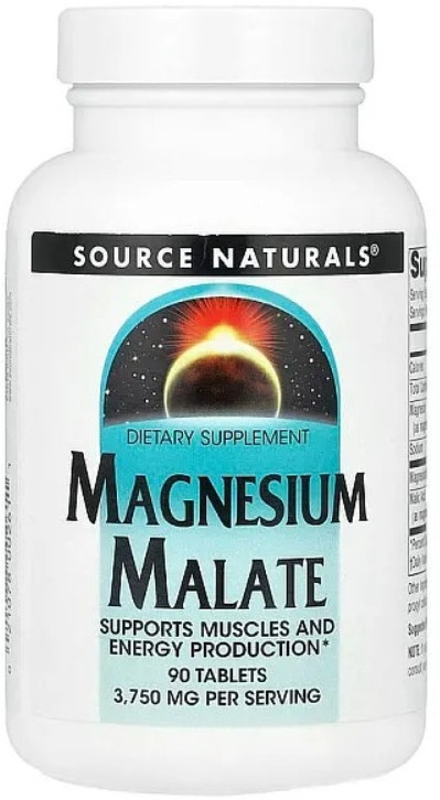 Магній малат Source Naturals Magnesium Malate 90 tab