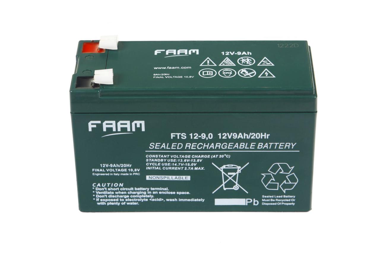 АКУМУЛЯТОРНА БАТАРЕЯ FAAM СЕРІЇ FTS 12-9.0 Напруга, В: 12, Ємність, А·год: 9