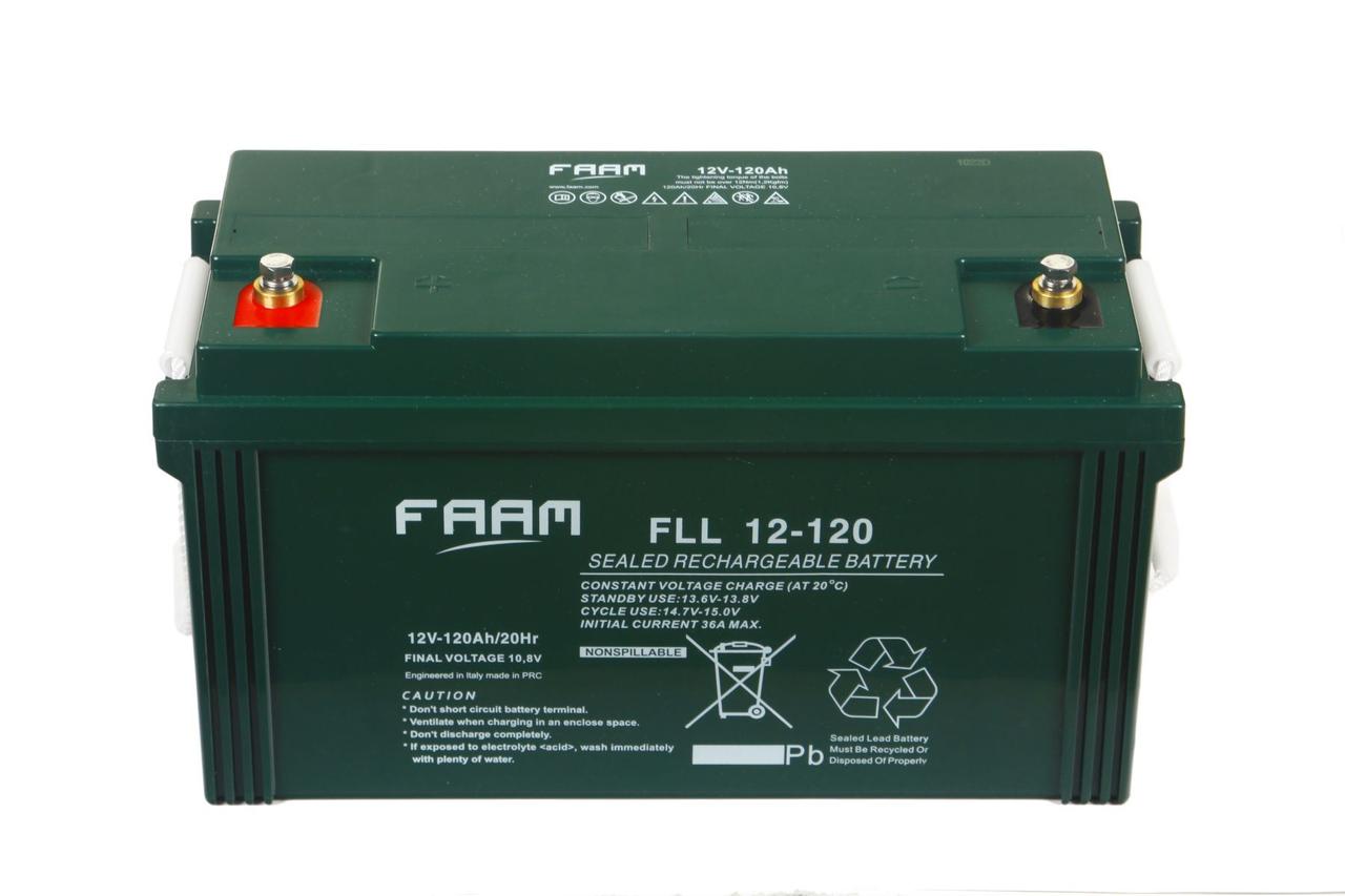АКУМУЛЯТОРНА БАТАРЕЯ FAAM СЕРІЇ FLL 12-120 Напруга, В: 12, Ємність, А·год: 120