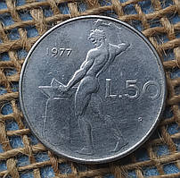 50 лiр 1977 року. Iталiя