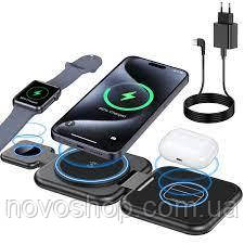YLLZI KW100A 3в1 складаний бездротовий зарядний пристрій для iPhone Apple Watch Air Pods