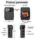 Поліцейська боді камера з великим екраном CD03 4K Body Camera 2024, фото 3