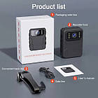 Поліцейська боді камера з великим екраном CD03 4K Body Camera 2024, фото 4