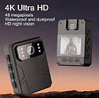 Поліцейська боді камера з великим екраном CD03 4K Body Camera 2024, фото 8