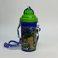 Пляшка для води пластикова (400 мл) 1Вересня Turtles