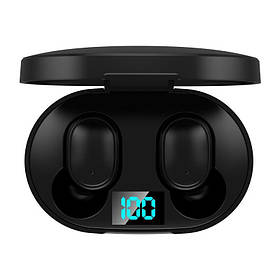 Бездротові навушники TWS E6S з LED дисплеєм (Black)-LВR