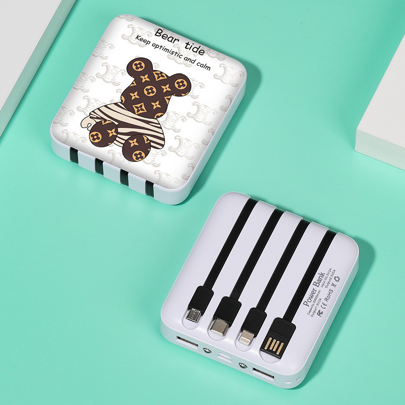 УМБ Power Bank 10000 mAh LVR 017 (Bearbrick №1)-LВR