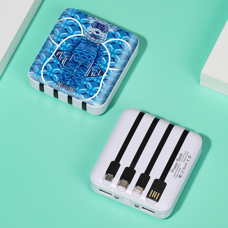 УМБ Power Bank 10000 mAh LVR 017 (Bearbrick №3)-LВR