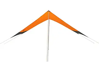 Тент зі стійками Tramp Lite Tent UTLT-011 Orange | Універсальний водонепроникний захисний навіс від сонця та дощу для кемпінгу, фото 3