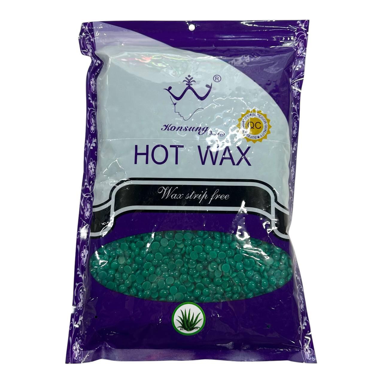 Віск в гранулах 1 кг для депіляції Konsung Beauty алое